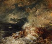 Joseph Mallord William Turner eldsvada till havs Spain oil painting artist